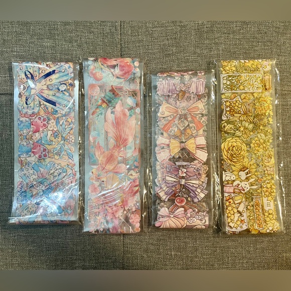 Waterproof PET Tape cute, lovely,Flower, journal sticker, Notebook, hand account - Picture 4 of 6